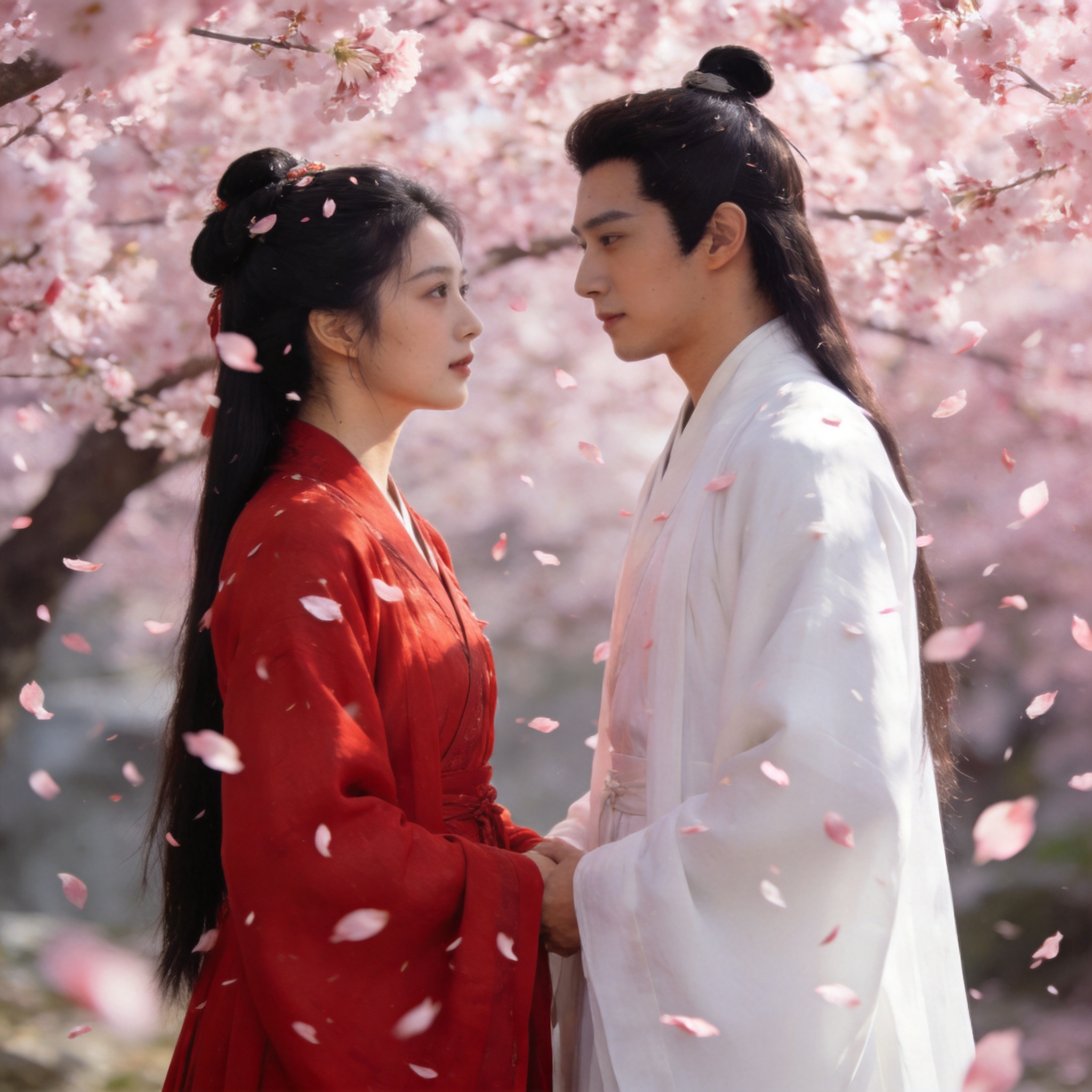 黄果短剧《桃花映红妆》海报