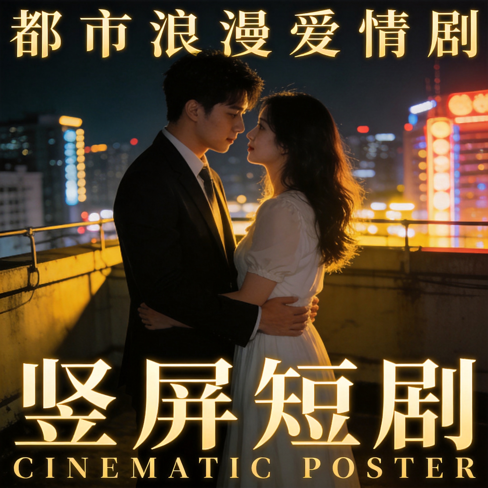 黄果短剧《夜色温柔时》海报